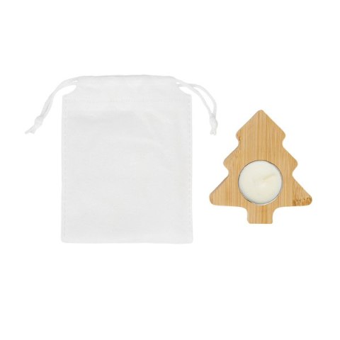 Świecznik ze świeczką tealight Comet, beżowy