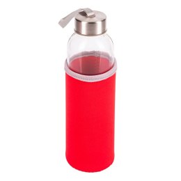 Szklana butelka Vim 500 ml, czerwony