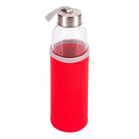 Szklana butelka Vim 500 ml, czerwony