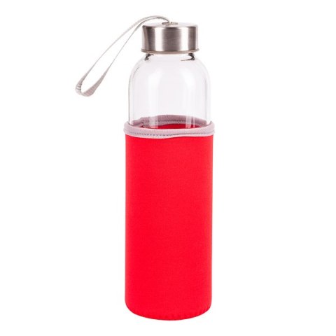 Szklana butelka Vim 500 ml, czerwony