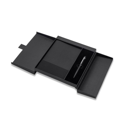 Zestaw notes z długopisem Inkoria, czarny