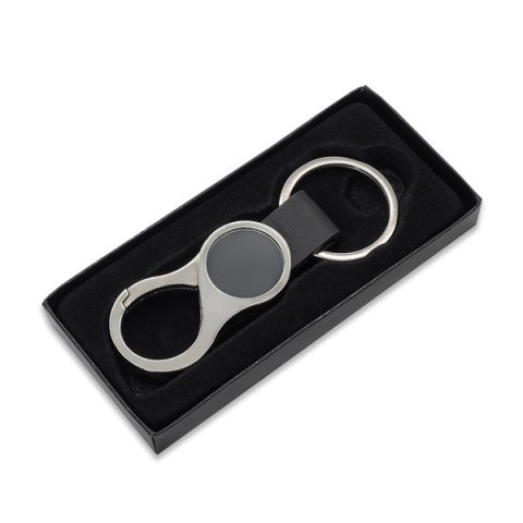 Brelok z karabińczykiem Lenard , czarny