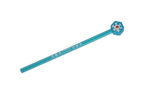 OŁÓWEK z gumką CHRISTMAS - Śnieżynka