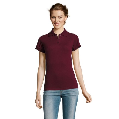 PRIME Damskie POLO 200g Burgundy XXL (S00573-BG-XXL)