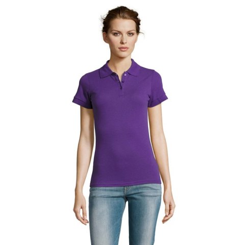 PRIME Damskie POLO 200g dark purple L (S00573-DA-L)