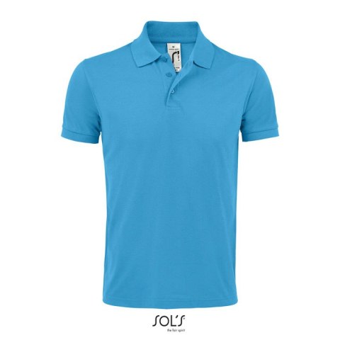 PRIME Męskie polo 200g Aqua L (S00571-AQ-L)