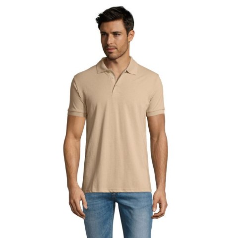 PRIME Męskie polo 200g Sand L (S00571-SA-L)