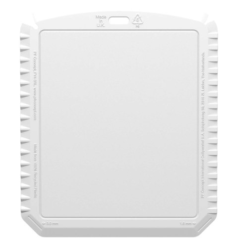 Thrym prostokątna skrobaczka do lodu wykonana z tworzyw sztucznych pochodzących z recyklingu biały