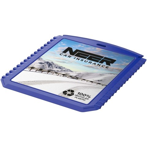 Thrym prostokątna skrobaczka do lodu wykonana z tworzyw sztucznych pochodzących z recyklingu niebieski