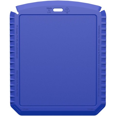 Thrym prostokątna skrobaczka do lodu wykonana z tworzyw sztucznych pochodzących z recyklingu niebieski