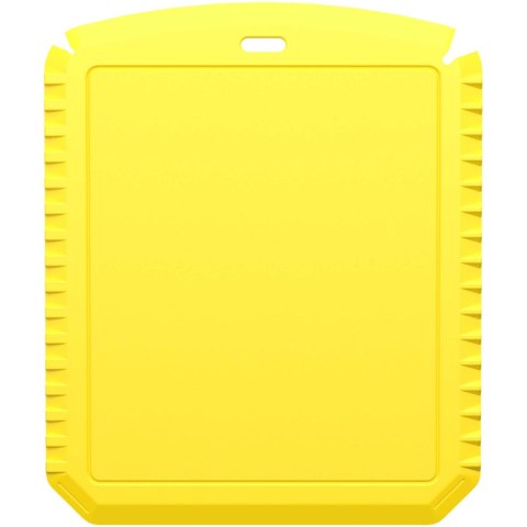 Thrym prostokątna skrobaczka do lodu wykonana z tworzyw sztucznych pochodzących z recyklingu żółty