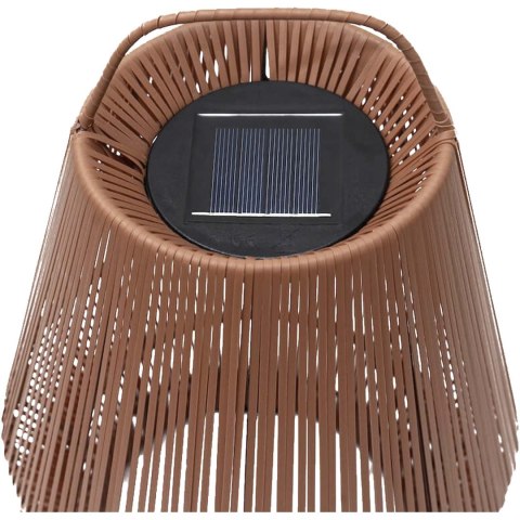 Originalhome Lampion przenośny abażur z recyklingu ceglasty czerwony