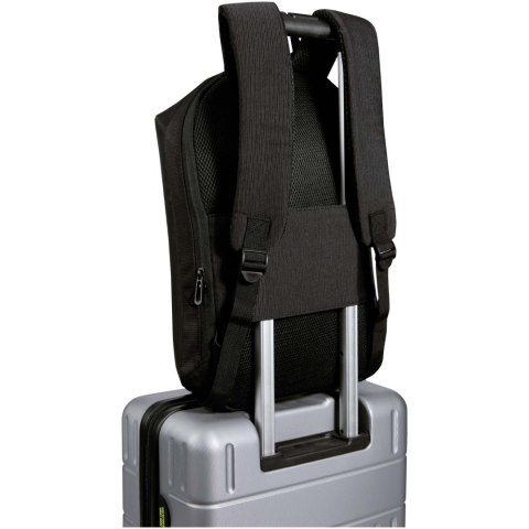 Luma plecak na laptopa z ekranem o przekątnej 15 cali z płótna z recyklingu z certyfikatem GRS o pojemności 10 l czarn