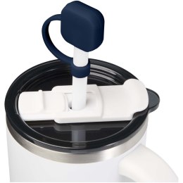 Sip silikonowa osłona słomki granatowy