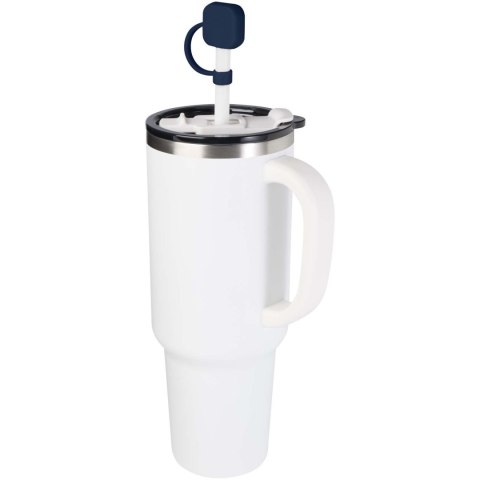 Sip silikonowa osłona słomki granatowy