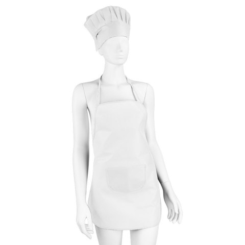 Zestaw małego kucharza, fartuch kuchenny i czapka kucharska, rozmiar dziecięcy | Nedina