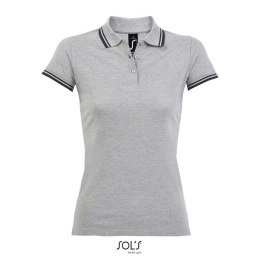 PASADENA DAMSKA POLO Szary melanż/Granat francuski S (S00578-GF-S)