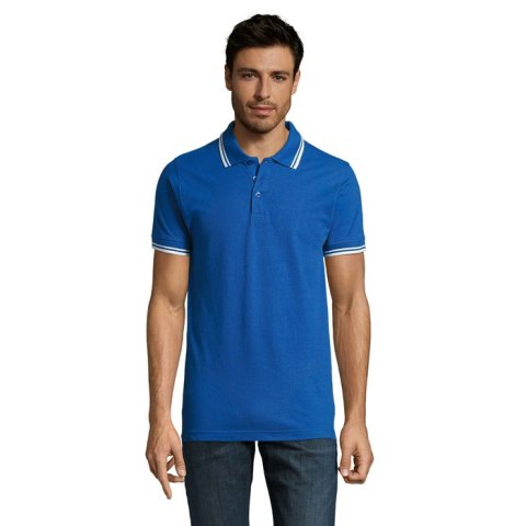 PASADENA Męskie polo 200g royal blue / white XL (S00577-RW-XL)