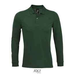 PERFECT LSL MĘSKA POLO 180 Ciemno-zielony XXL (S02087-BO-XXL)
