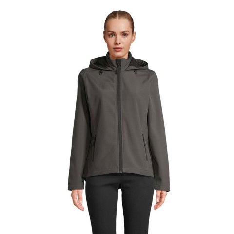 RACE WOMEN HOODED JACKET charcoal grey M (S04448-CR-M)