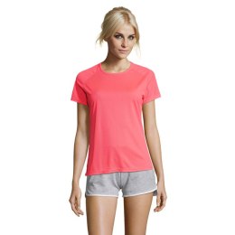 SPORTY Damski T-Shirt 140g neonowy koral S (S01159-NC-S)
