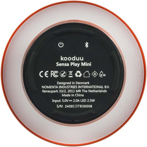 Kooduu Sensa Play Mini przenośny głośnik JBL i lampa pomarańczowy