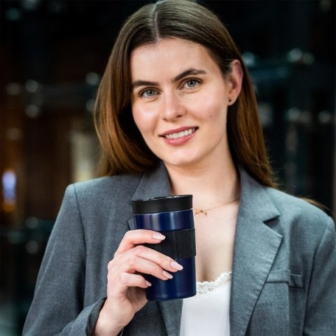 Kubek termiczny Husavik 320 ml, granatowy