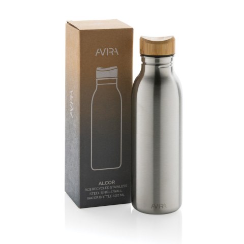 Butelka sportowa 600 ml Avira Alcor, stal nierdzewna z recyklingu