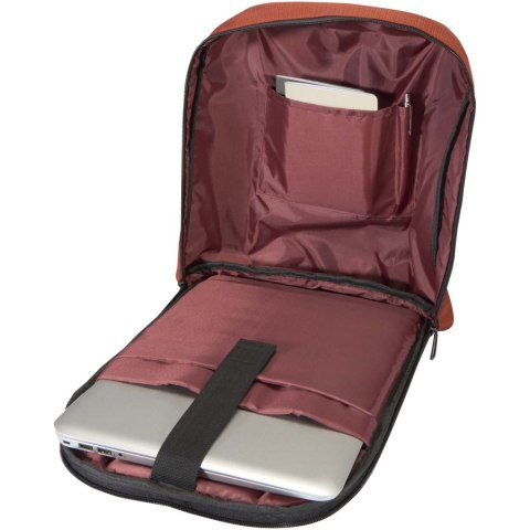 Luma plecak na laptopa z ekranem o przekątnej 15 cali z płótna z recyklingu z certyfikatem GRS o pojemności 10 l cegla