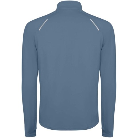 Estambul męska bluza z długim rękawem i zamkiem błyskawicznym na połowie długości burzowy niebieski