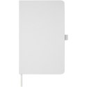 Fabianna notatnik w twardej okładce z papieru gniecionego biały (10781201)