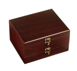 Zestaw do wina Double Decker, brązowy - druga jakość