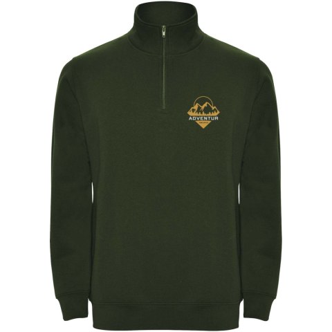 Aneto bluza rozpinany pod szyją na suwak butelkowy zielony