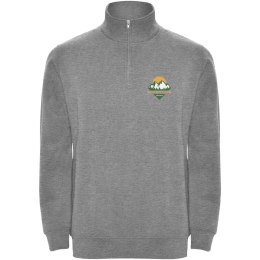 Aneto bluza rozpinany pod szyją na suwak melanż szary