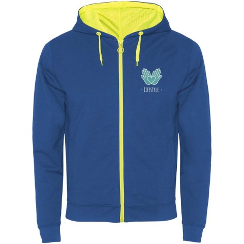 Fuji bluza unisex królewski niebieski, fluorescencyjny żółty