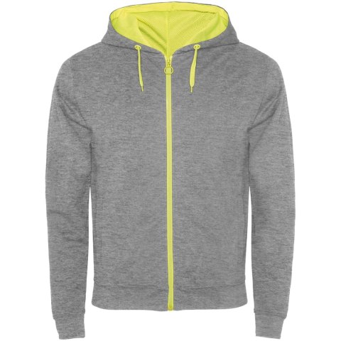 Fuji bluza unisex melanż szary, fluorescencyjny żółty