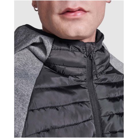 Minsk hybrydowa ocieplana kurtka unisex czarny, melanż czarny