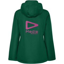 America damska ocieplana kurtka typu parka butelkowy zielony