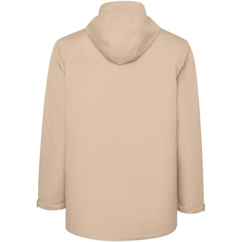 America męska ocieplana kurtka typu parka ciemny piasek