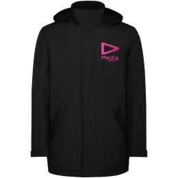 America męska ocieplana kurtka typu parka czarny