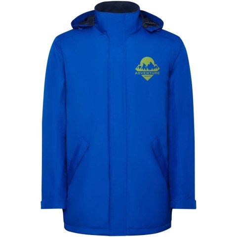 America męska ocieplana kurtka typu parka królewski niebieski