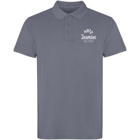 Austral koszulka polo unisex z krótkim rękawem ciemny szary