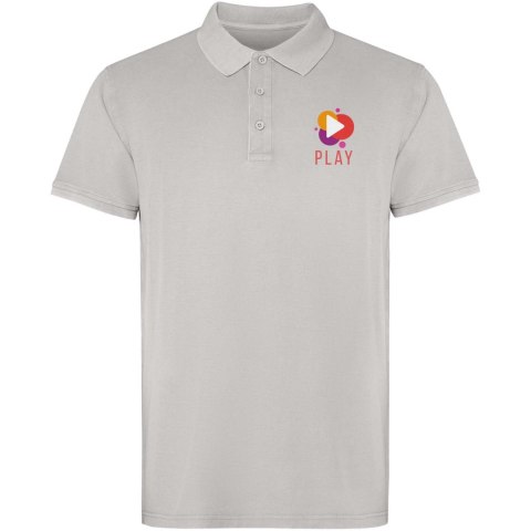 Austral koszulka polo unisex z krótkim rękawem szary