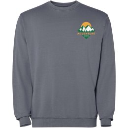 Jaya sweter unisex z okrągłym dekoltem ciemny szary