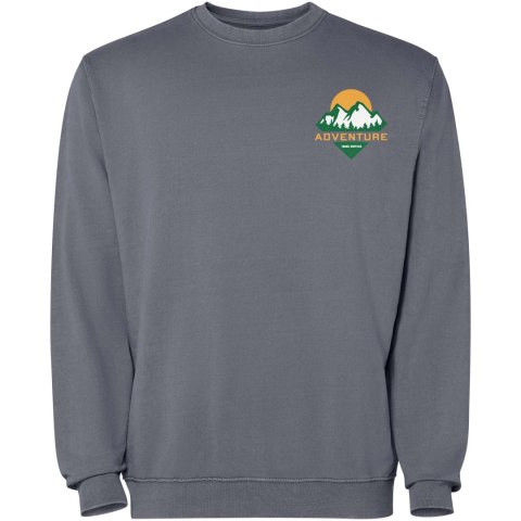 Jaya sweter unisex z okrągłym dekoltem ciemny szary