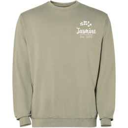 Jaya sweter unisex z okrągłym dekoltem khaki
