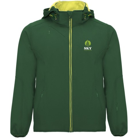 Siberia kurtka unisex typu softshell butelkowy zielony