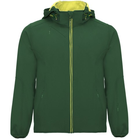 Siberia kurtka unisex typu softshell butelkowy zielony