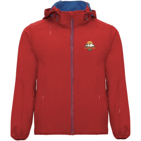 Siberia kurtka unisex typu softshell czerwony