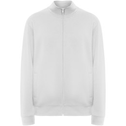 Ulan bluza unisex z zamkiem błyskawicznym na całej długości biały